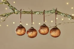 Baubles & Tree Decorations|Winter Berries^Nkuku Narangi Baubles - Copper (Set of 4)