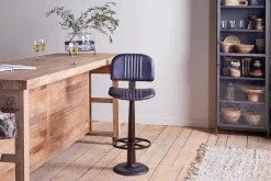 Kitchen & Dining|Bar Stools & Bar Chairs^Nkuku Narwana Bar Chair - Aged Black