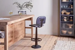 Kitchen & Dining|Bar Stools & Bar Chairs^Nkuku Narwana Bar Chair - Aged Black