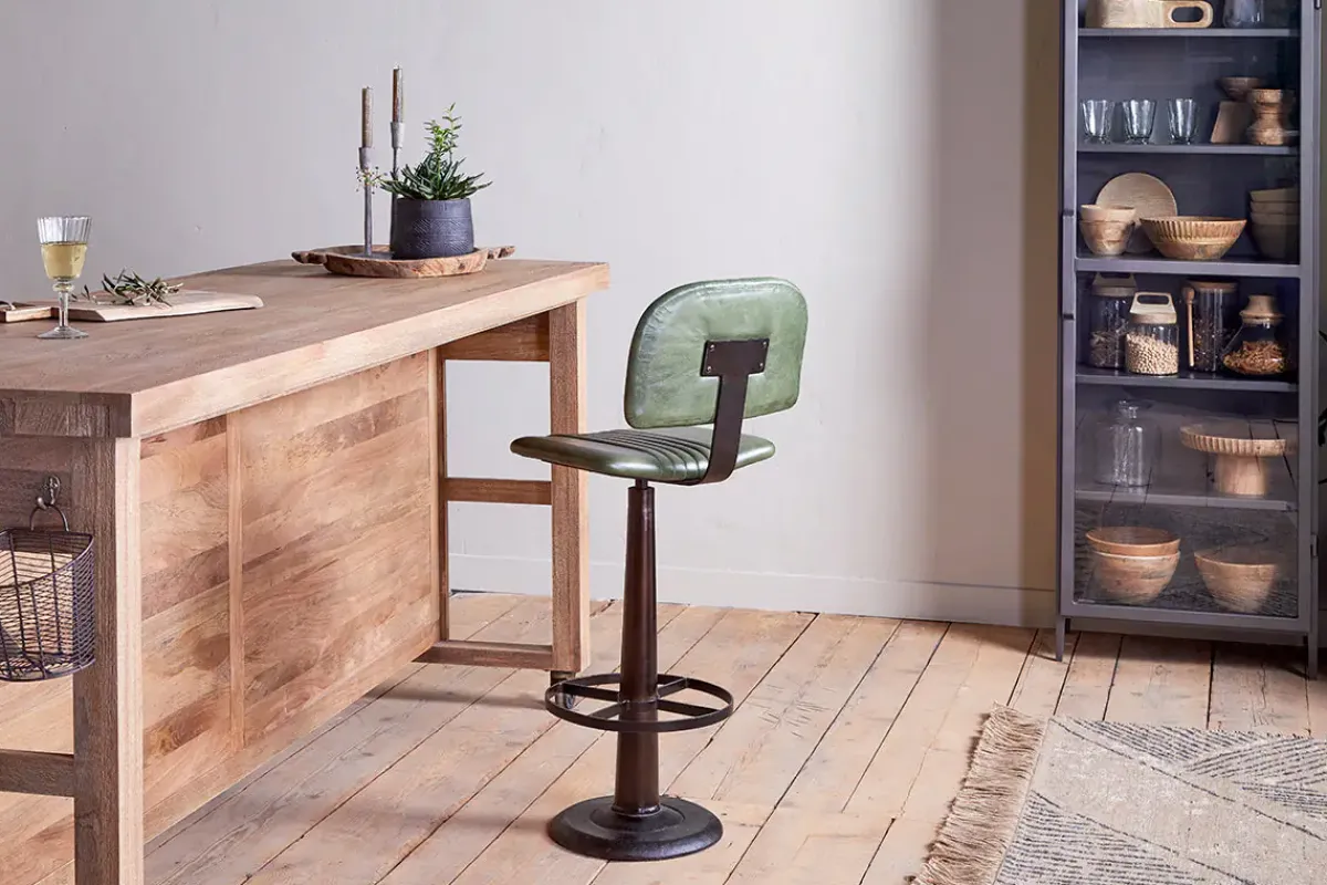 Kitchen & Dining|Bar Stools & Bar Chairs^Nkuku Narwana Bar Chair - Rich Green