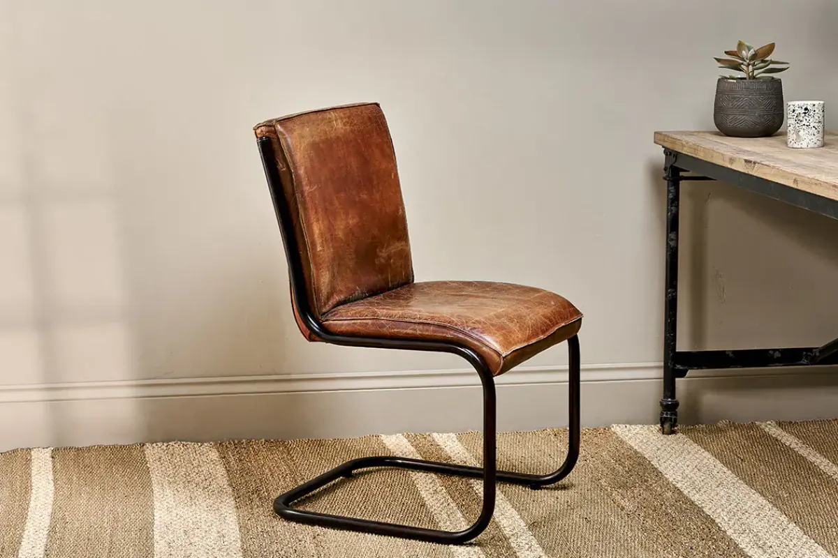 Home Office|Desk Chairs^Nkuku Narwana Leather Desk Chair - Aged Tan