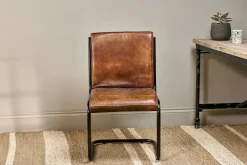 Home Office|Desk Chairs^Nkuku Narwana Leather Desk Chair - Aged Tan