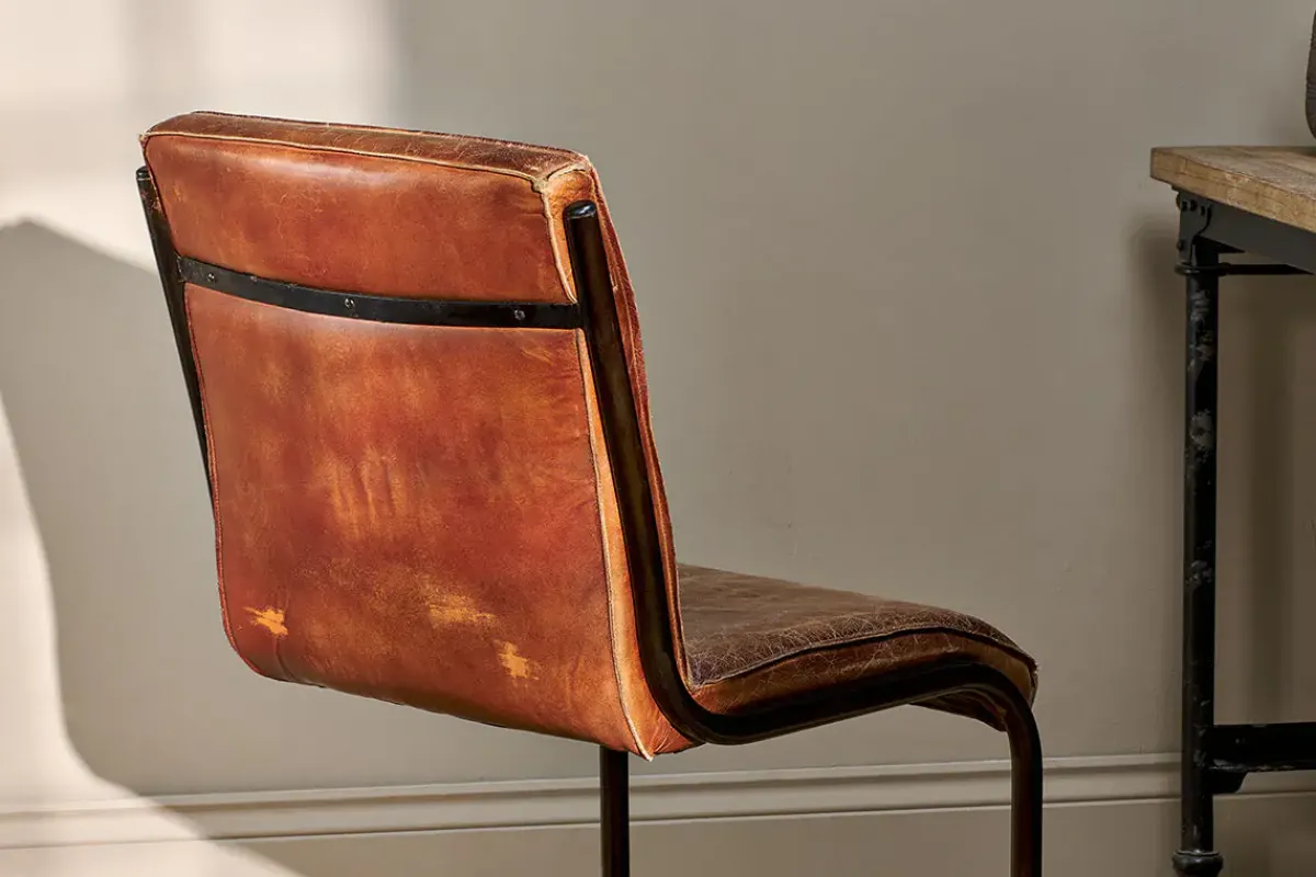 Home Office|Desk Chairs^Nkuku Narwana Leather Desk Chair - Aged Tan
