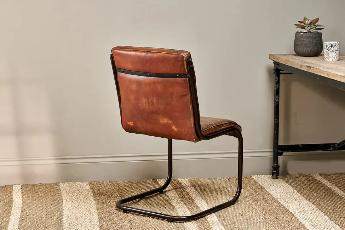 Home Office|Desk Chairs^Nkuku Narwana Leather Desk Chair - Aged Tan