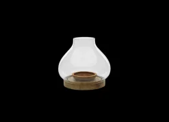 Decorative Home Accessories|Lanterns^Nkuku Naryla Mango Wood Lantern - Natural Mango Wood & Glass