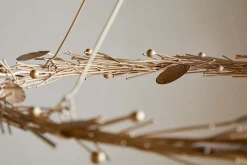 Christmas Table|Wreaths & Garlands^Nkuku Natesa Hanging Wreath - Brass