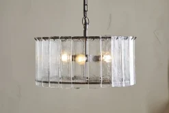 Statement Lighting|Pendant Lighting^Nkuku Nauka Statement Pendant - Aged Bronze & Clear
