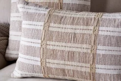 Bedroom Textiles|Cushions^Nkuku Nayika Cotton Cushion Cover - Rust