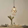 Lampshades|Statement Lighting^Nkuku Nazat Panelled Glass Easy Fit LampShade - Clear & Antique Brass