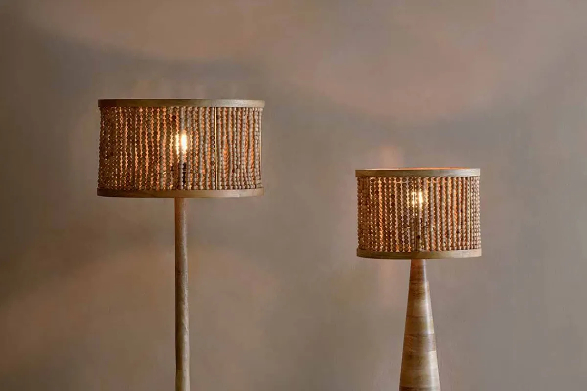 Lampshades^Nkuku Neela Mango Wood Lampshade - Natural