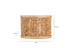 Lampshades^Nkuku Neela Mango Wood Lampshade - Natural