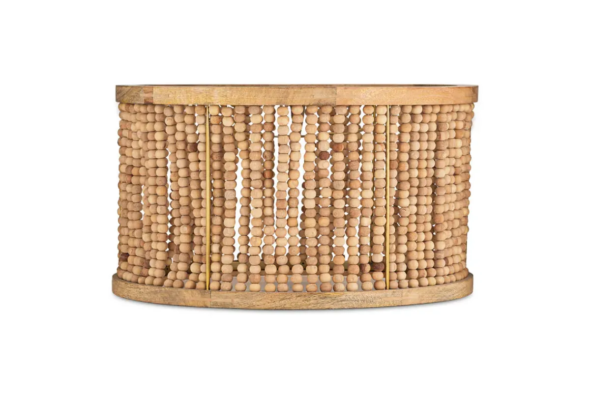 Lampshades^Nkuku Neela Mango Wood Lampshade - Natural