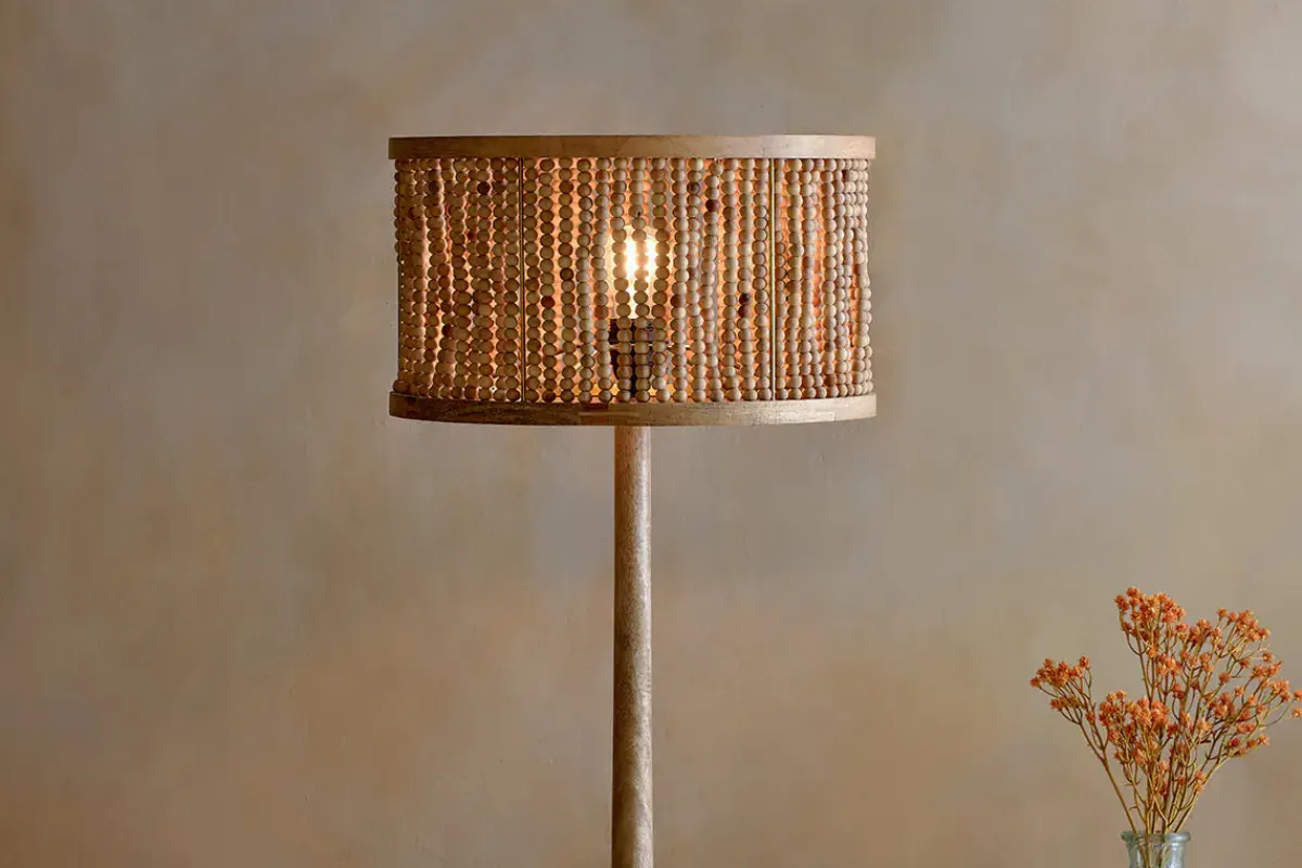 Lampshades^Nkuku Neela Mango Wood Lampshade - Natural