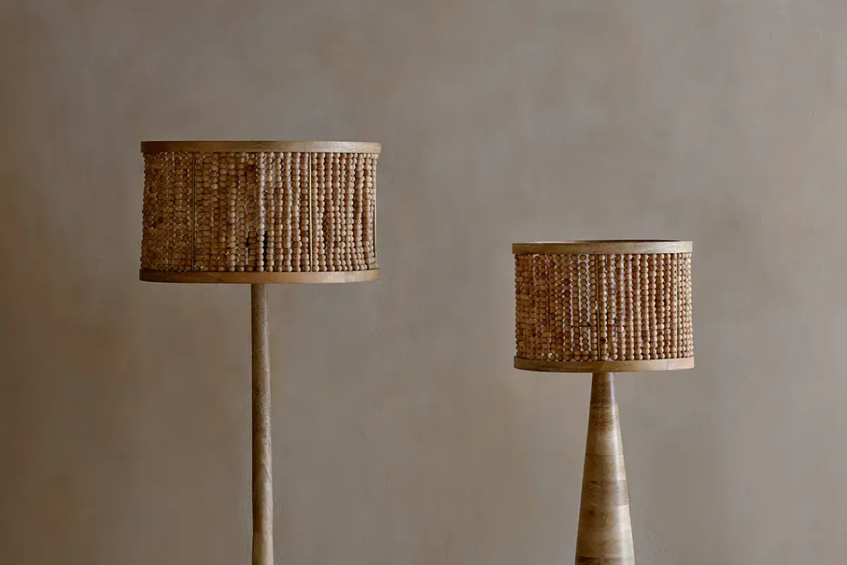 Lampshades^Nkuku Neela Mango Wood Lampshade - Natural
