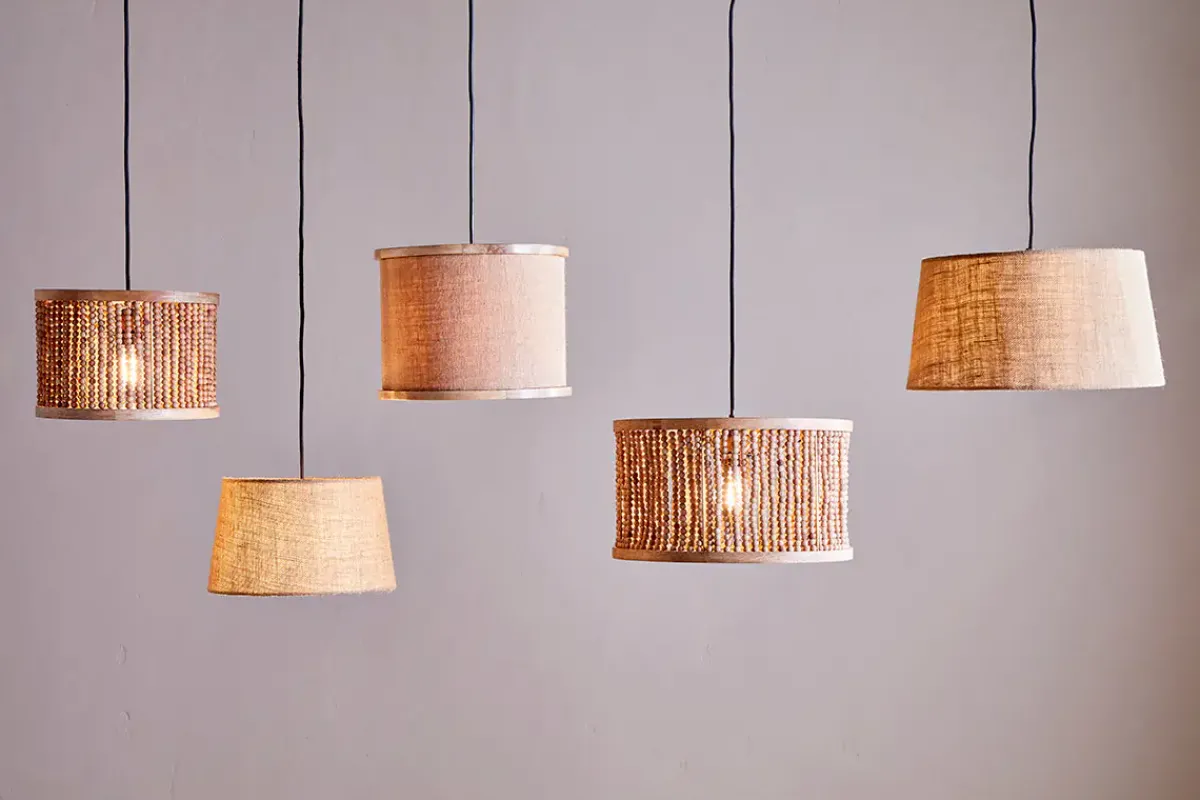 Lampshades^Nkuku Neela Mango Wood Lampshade - Natural