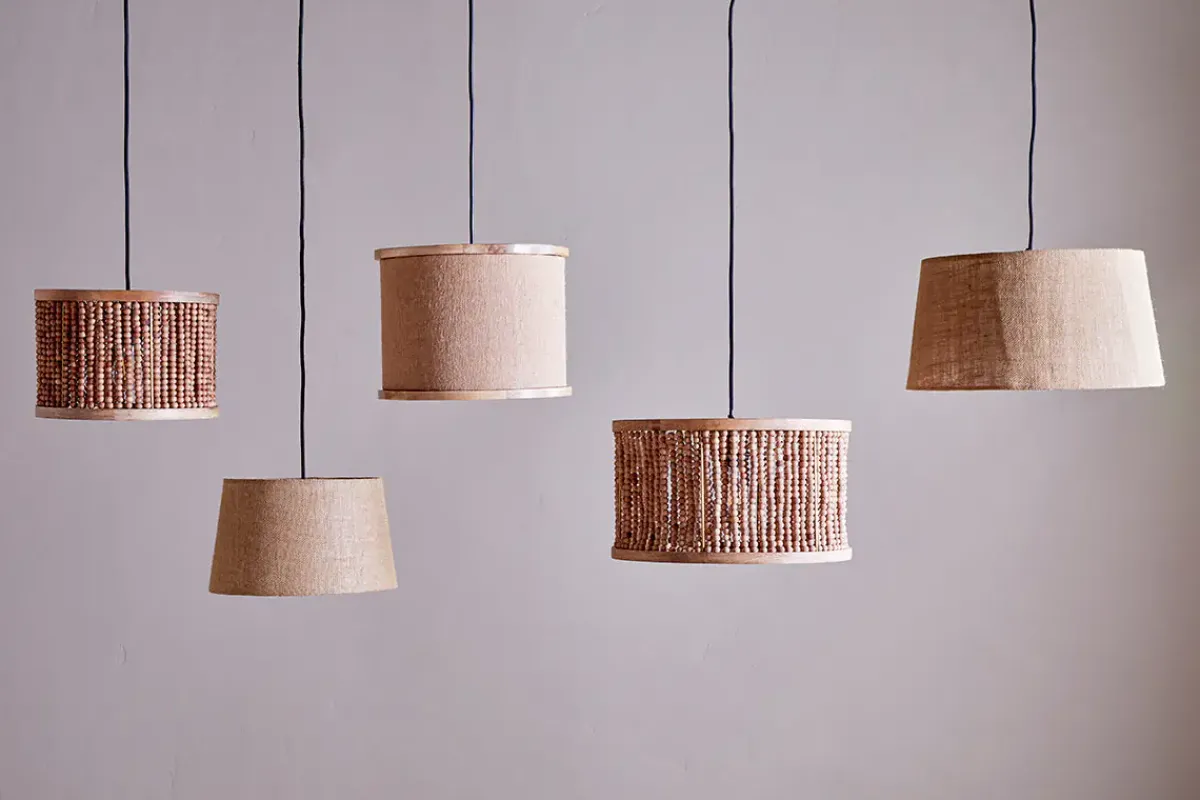 Lampshades^Nkuku Neela Mango Wood Lampshade - Natural