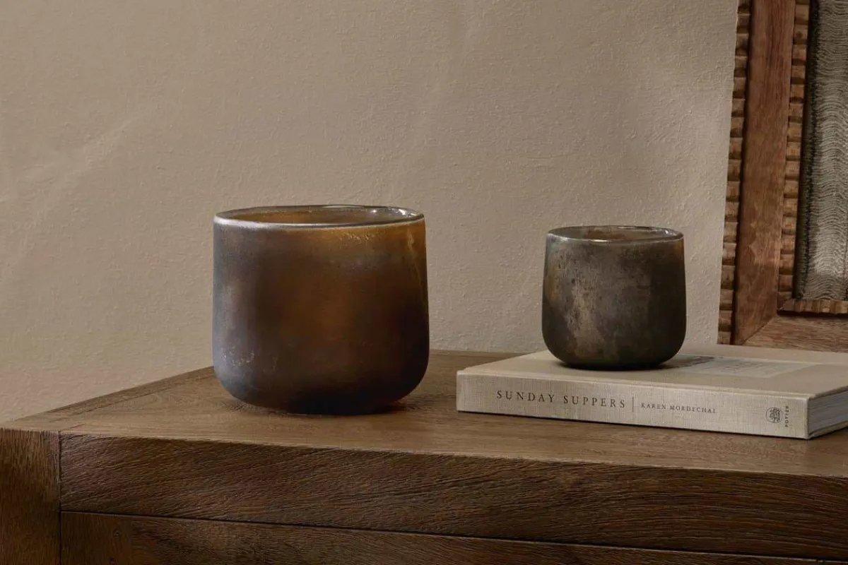Decorative Home Accessories|Candle Holders^Nkuku Nesda Tealight Holder - Frosted Black