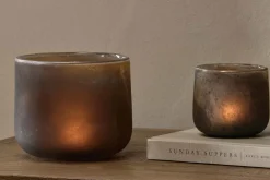Decorative Home Accessories|Candle Holders^Nkuku Nesda Tealight Holder - Frosted Black
