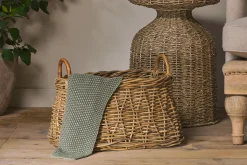 Baskets^Nkuku Netra Rattan Basket - Natural