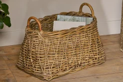 Baskets^Nkuku Netra Rattan Basket - Natural