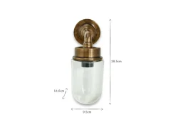 Bathroom Lights|Outdoor Lights^Nkuku Ngari Outdoor Light - Antique Brass