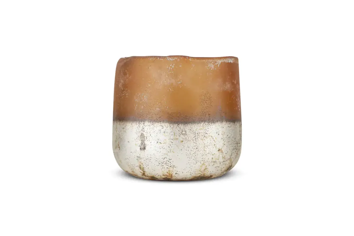 Decorative Home Accessories|Candle Holders^Nkuku Ngolo Tealight Holder - Antiqued Amber