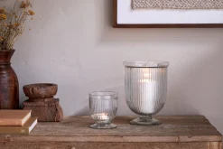 Decorative Home Accessories|Candle Holders^Nkuku Nia Recycled Glass Candle Holder - Clear