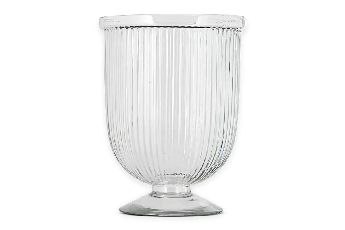 Decorative Home Accessories|Candle Holders^Nkuku Nia Recycled Glass Candle Holder - Clear