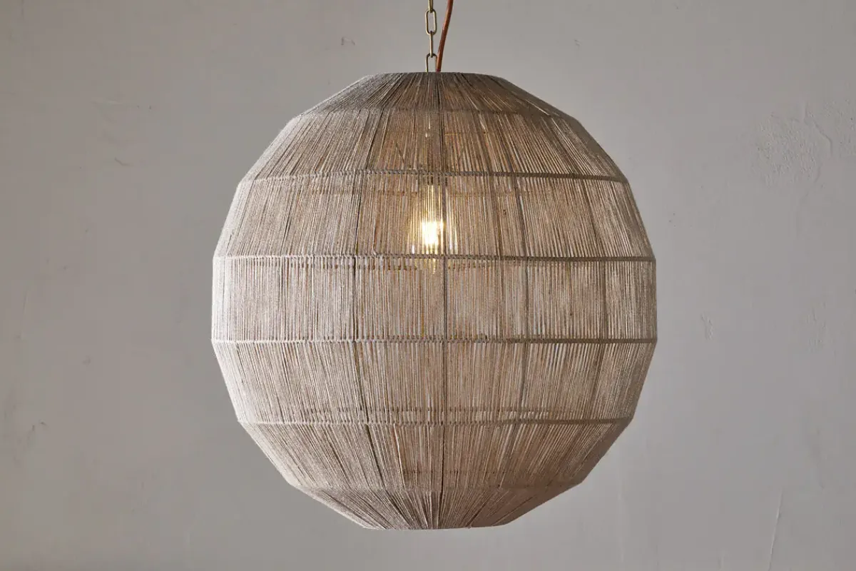 Pendant Shades^Nkuku Nilaveli Woven Jute Sphere Pendant - Natural