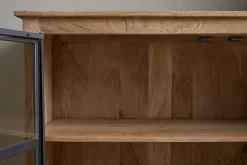 Kitchen Storage|Home Office^Nkuku Nirvi Mango Wood & Iron Sideboard - Black