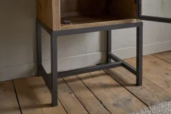 Kitchen Storage|Home Office^Nkuku Nirvi Mango Wood & Iron Tall Cabinet - Black
