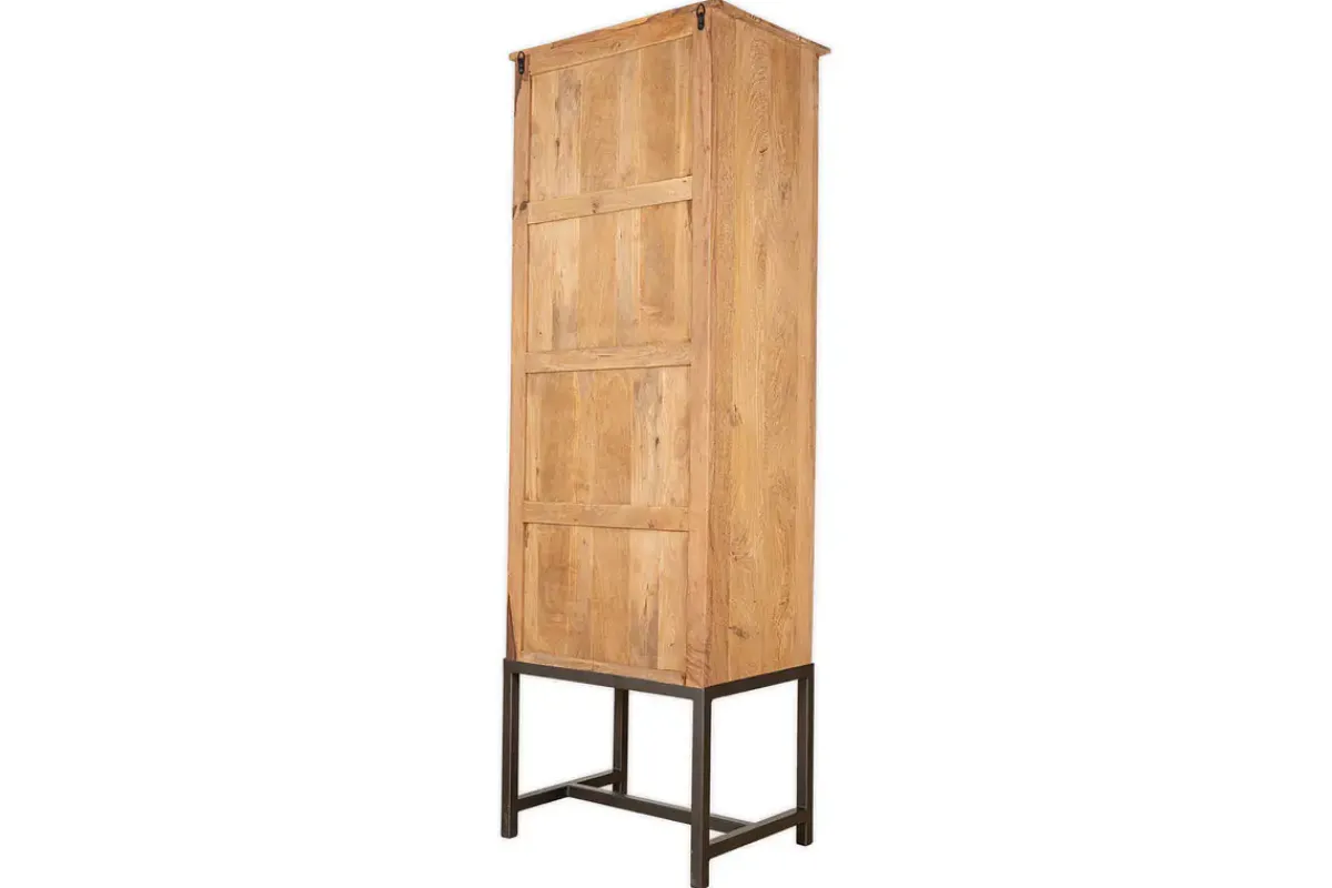Kitchen Storage|Home Office^Nkuku Nirvi Mango Wood & Iron Tall Cabinet - Black