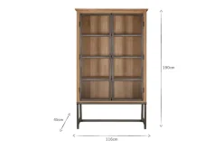 Home Office|Kitchen & Dining^Nkuku Nirvi Wood & Iron Cabinet - Black