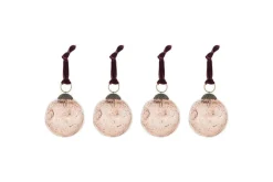 Baubles & Tree Decorations|New Christmas^Nkuku Nishan Pinched Baubles - (Set of 4) Copper