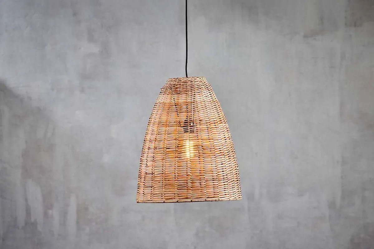 Pendant Shades|Pendant Lighting^Nkuku Noko Rattan Conical Pendant - Natural