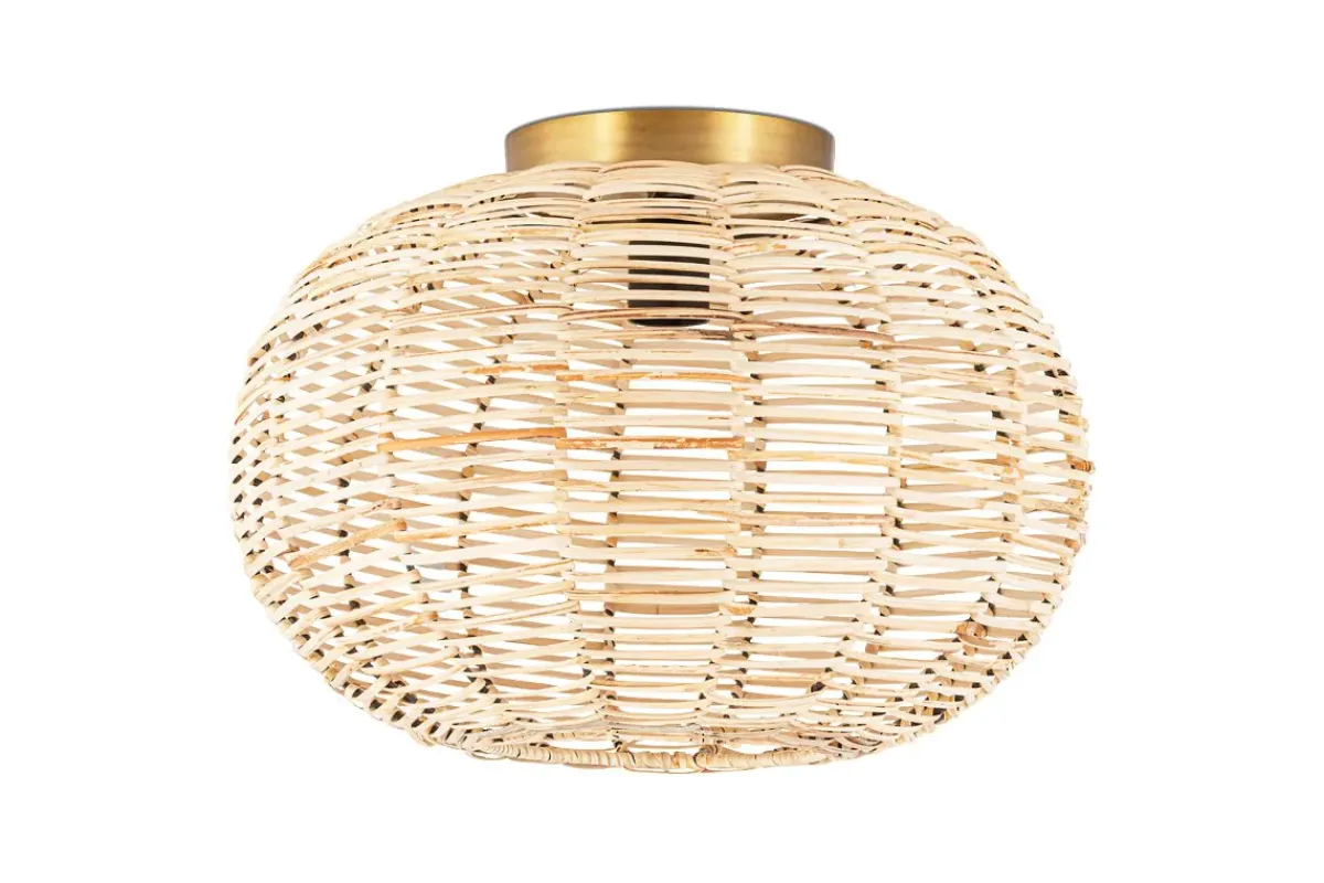 Ceiling Lights|Pendant Lighting^Nkuku Noko Rattan Flush Ceiling Light