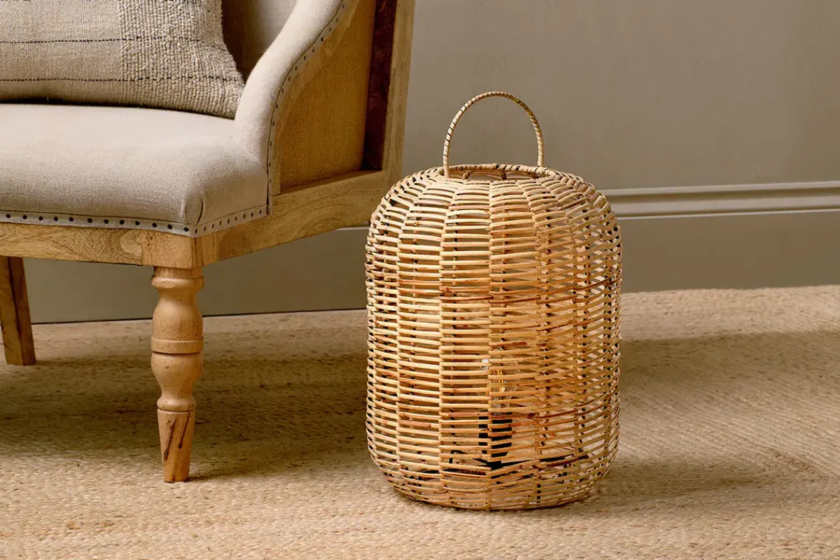 Floor Lamps|Table Lamps^Nkuku Noko Rattan Lamp