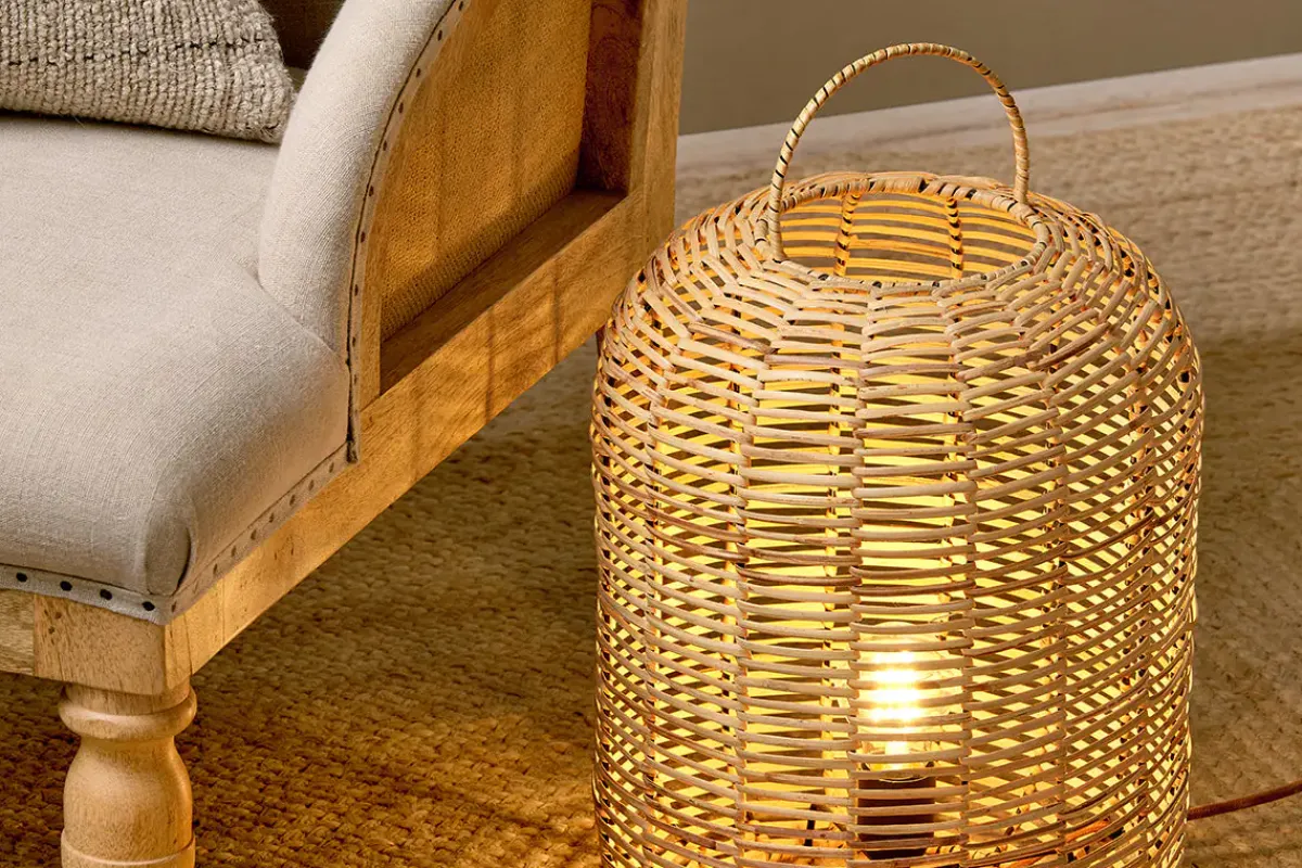 Floor Lamps|Table Lamps^Nkuku Noko Rattan Lamp