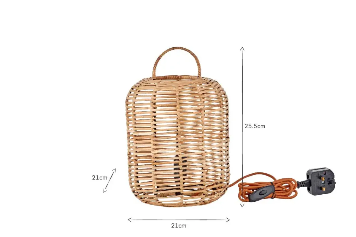 Bedside Lamps|Table Lamps^Nkuku Noko Rattan Lamp - Extra Small