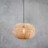 Pendant Shades|Pendant Lighting^Nkuku Noko Wicker Round Pendant - Natural - Large