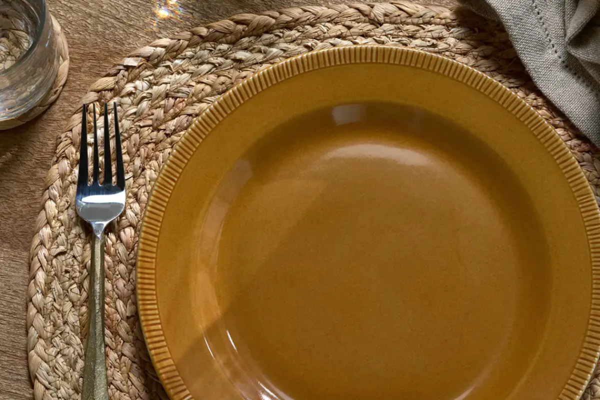 Plates^Nkuku Nuwara Dinner Plate - Mustard