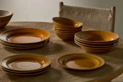 Plates^Nkuku Nuwara Dinner Plate - Mustard