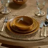 Christmas Table^Nkuku Nuwara Dinnerware Set  - Mustard (Set of 12)