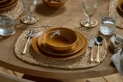 Christmas Table^Nkuku Nuwara Dinnerware Set  - Mustard (Set of 12)