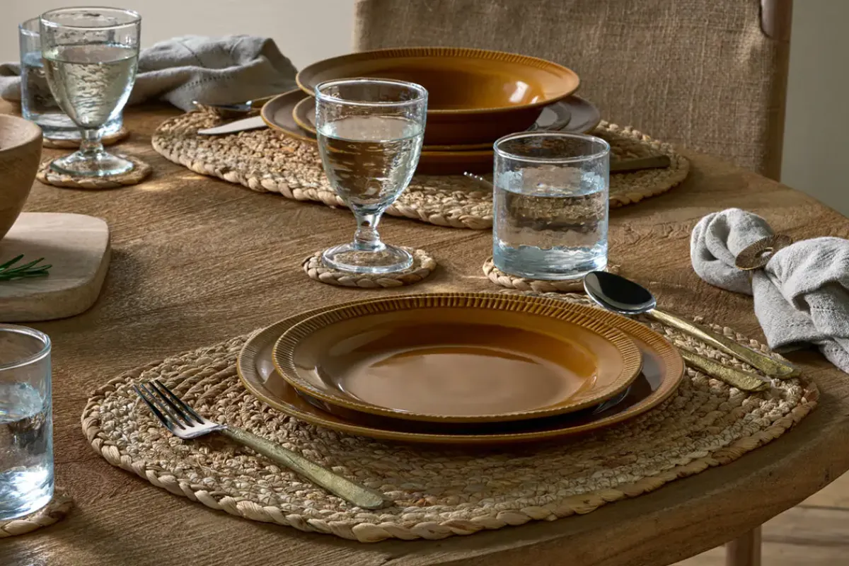 Plates^Nkuku Nuwara Side Plate - Mustard