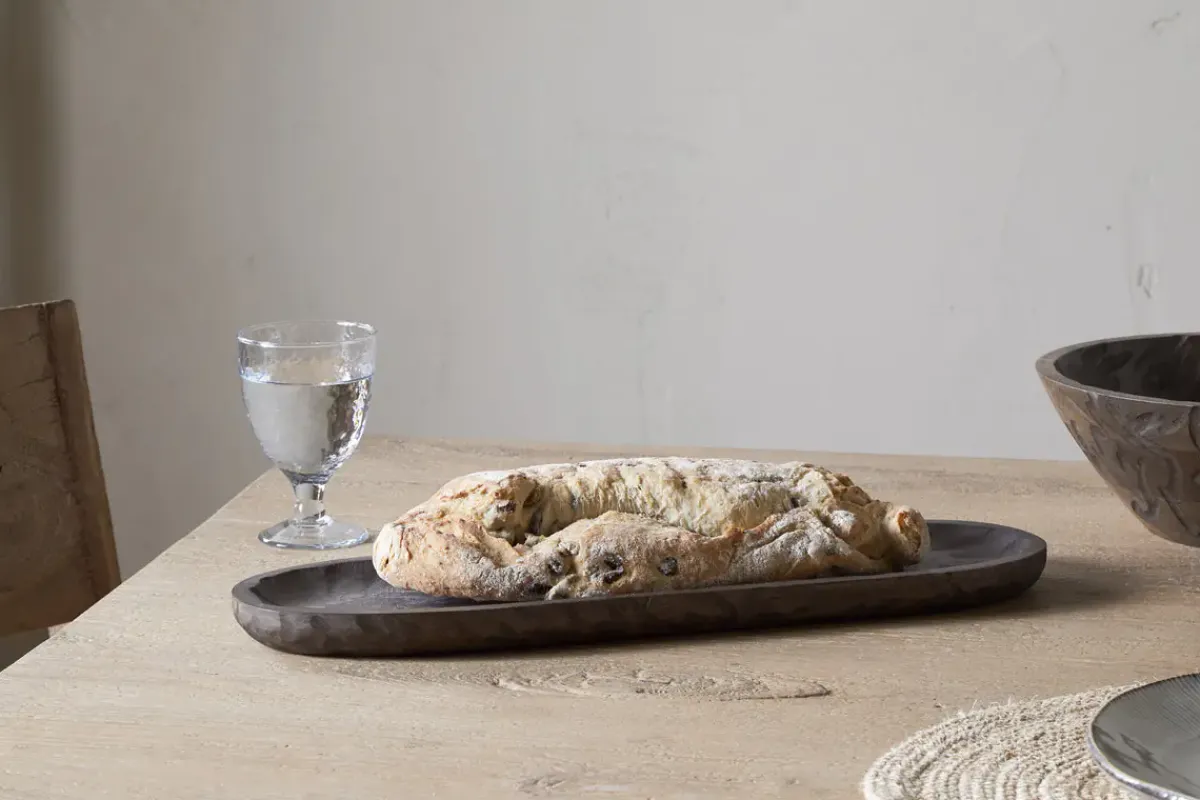 Trays & Platters^Nkuku Nyati Serving Platter - Dark Brown