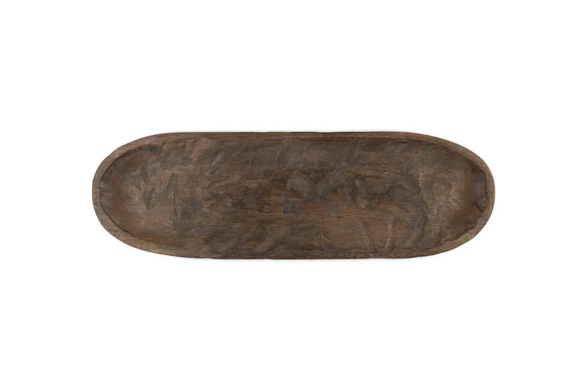 Trays & Platters^Nkuku Nyati Serving Platter - Dark Brown