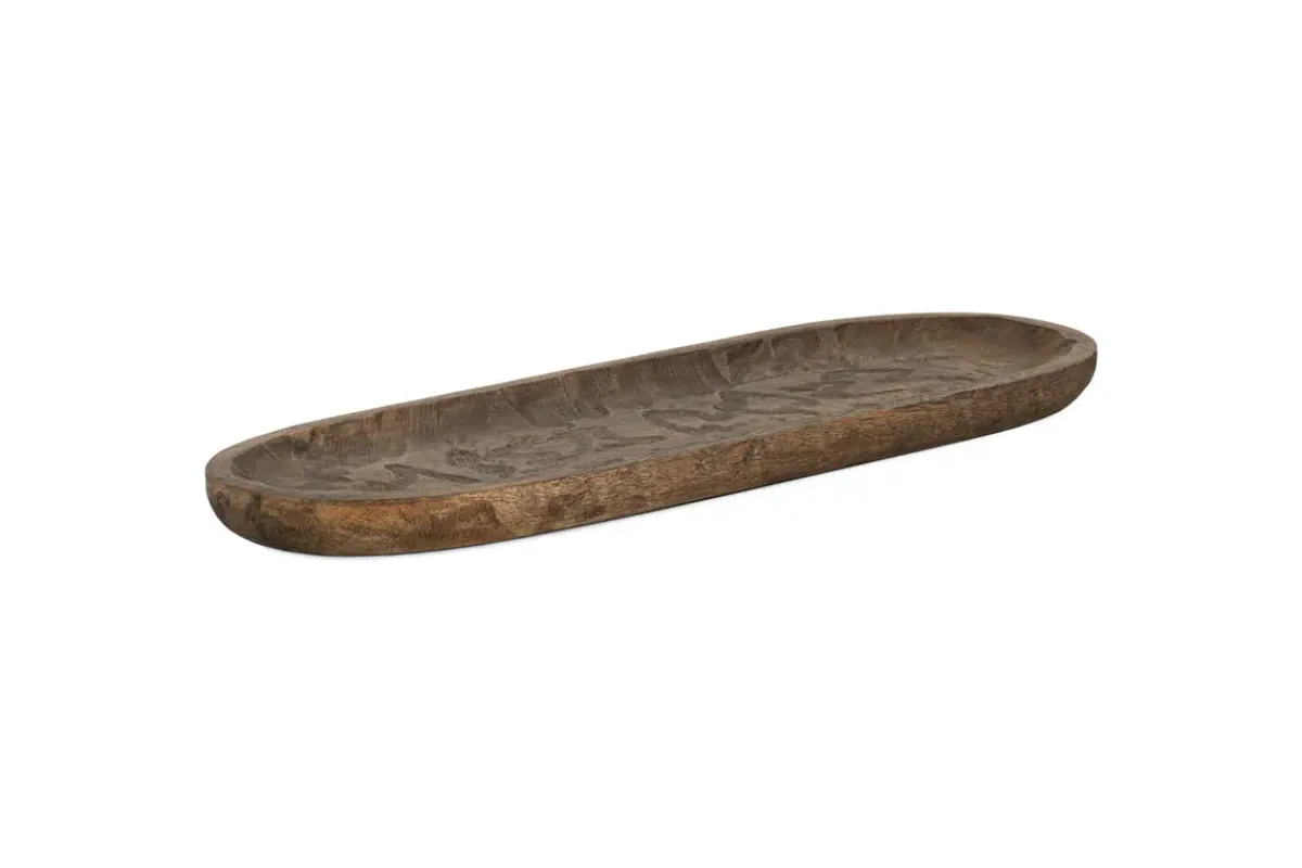 Trays & Platters^Nkuku Nyati Serving Platter - Dark Brown