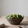 Bowls & Trays|Serving Bowls^Nkuku Nyati Wooden Serving Bowl - Dark Brown - Small