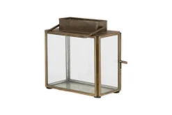 Desk Accessories|Lanterns^Nkuku Obi Mini Table Lantern - Antique Brass